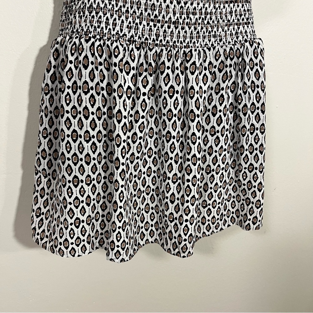 Joie 100% Silk Black and White Dress Size Small Rushed Midsection Sophisticated - Picture 7 of 9